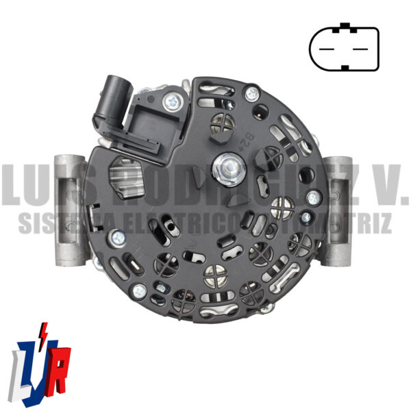 Alternador Mercedes Benz C300, C350, C63, CL500, CLK500, CLK63, CLS350, CLS63, E230, E280, E300, E350, E500, E63, G500, ML63, R280, R300, R350, R500, R63, S280, S300, S350, S450, S500, SL280, SL300, SL350, SL500, SL63 (0121715006)